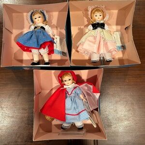 Madame Alexander dolls- Red Riding Hood, Bo Peep, Gretel